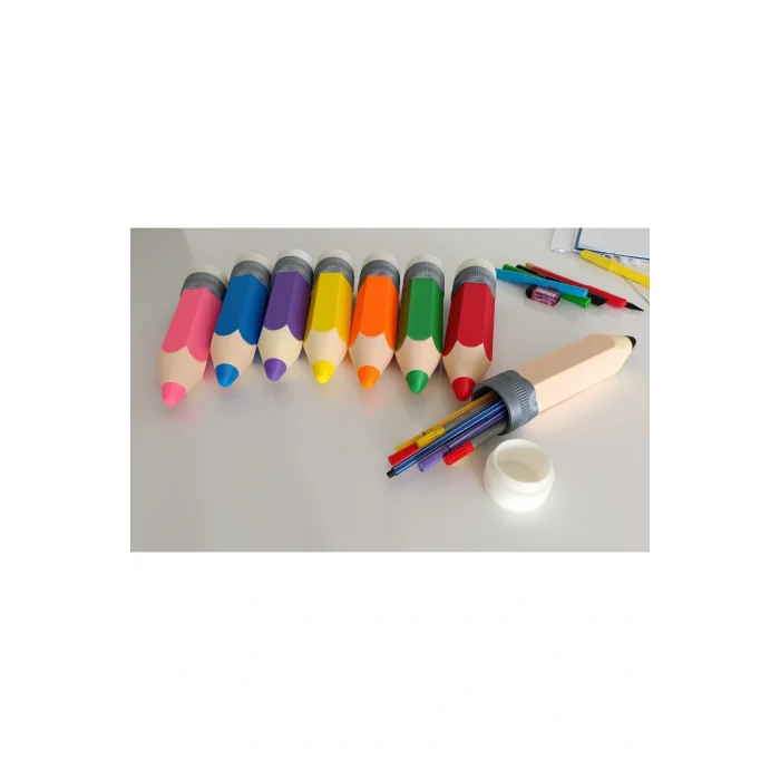 BUĞZ Eco Lounge Kalem Şeklinde Kalemlik – Sarı Masaüstü Organizer