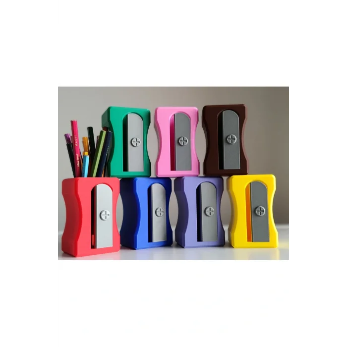 BUĞZ Eco Lounge Kalemtıraş Kalemlik – Pembe Masaüstü Organizer 3D Baskı