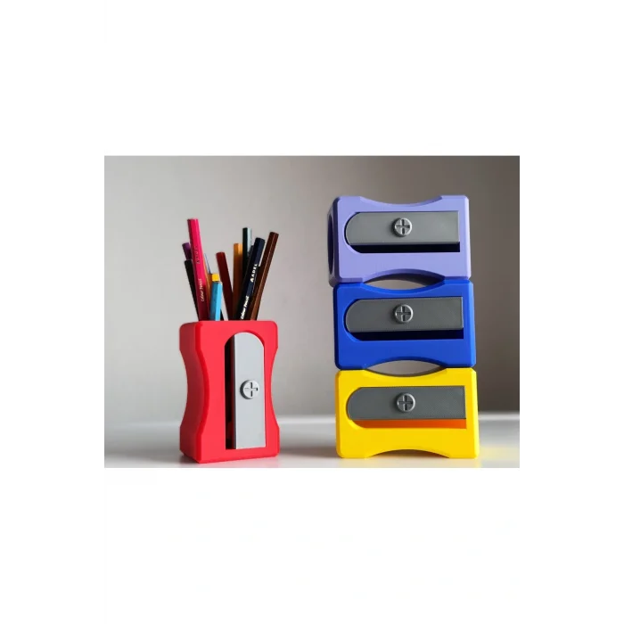 BUĞZ Eco Lounge Kalemtıraş Kalemlik – Pembe Masaüstü Organizer 3D Baskı