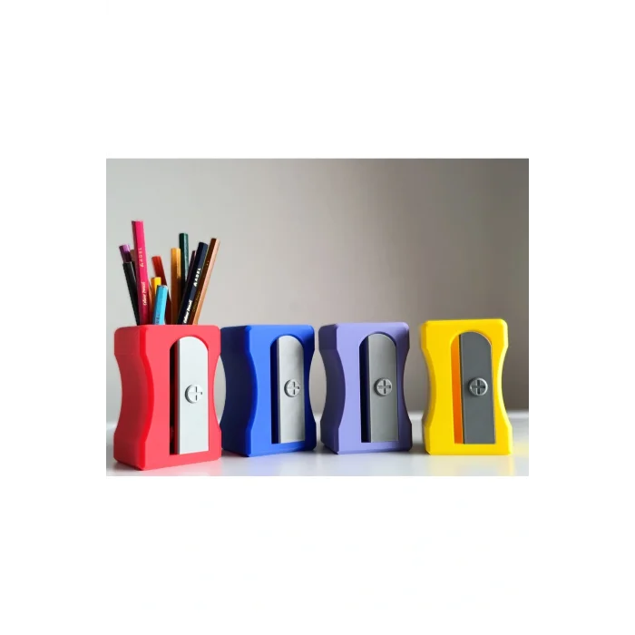 BUĞZ Eco Lounge Kalemtıraş Kalemlik – Pembe Masaüstü Organizer 3D Baskı