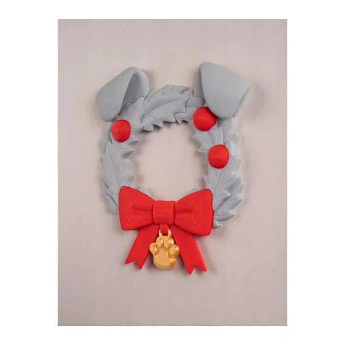 BUĞZ Eco Lounge Köpek Temalı Kapı Süsü 21 cm – Patili Yılbaşı Dekorasyonu