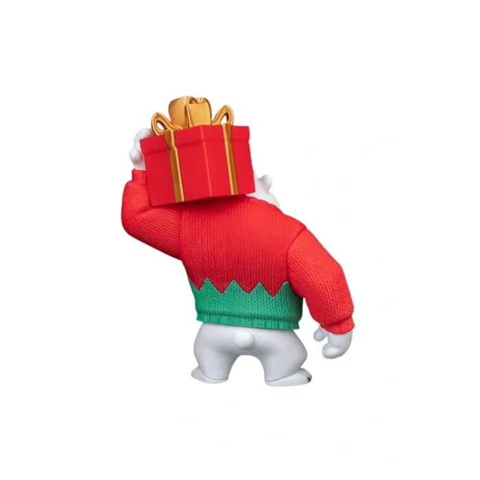 BUĞZ Eco Lounge Kutup Ayısı Figürü 25 cm – Kutu Taşıyan Mizahi Yılbaşı Dekoru