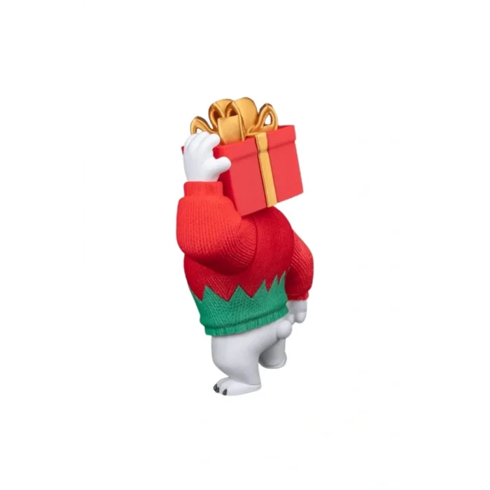 BUĞZ Eco Lounge Kutup Ayısı Figürü 25 cm – Kutu Taşıyan Mizahi Yılbaşı Dekoru