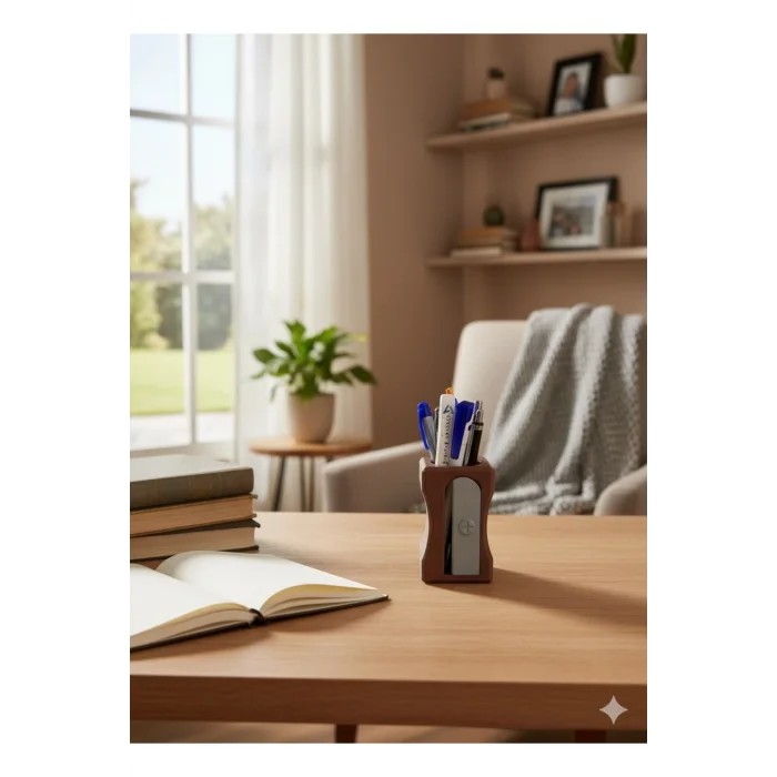 BUĞZ Eco Lounge Masaüstü Kalemtıraş Kalemlik – Şık Ofis Düzenleyici Hediyelik