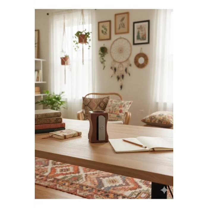 BUĞZ Eco Lounge Masaüstü Kalemtıraş Kalemlik – Şık Ofis Düzenleyici Hediyelik