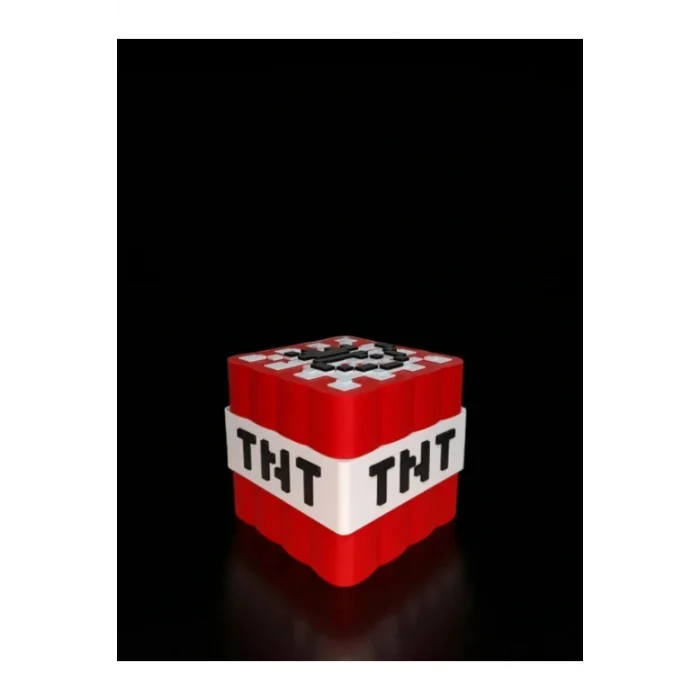 BUĞZ Eco Lounge Minecraft TNT Kumbara 10x10 – Çocuk Odası Dekoratif Hediye 3D Baskı
