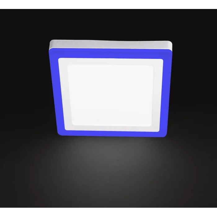 BUĞZ Eco Lounge NOAS YL15 1800 R Sıva Üstü Kare 18+6W Fonksiyonlu Led Spot 6500K Beyaz+Mavi