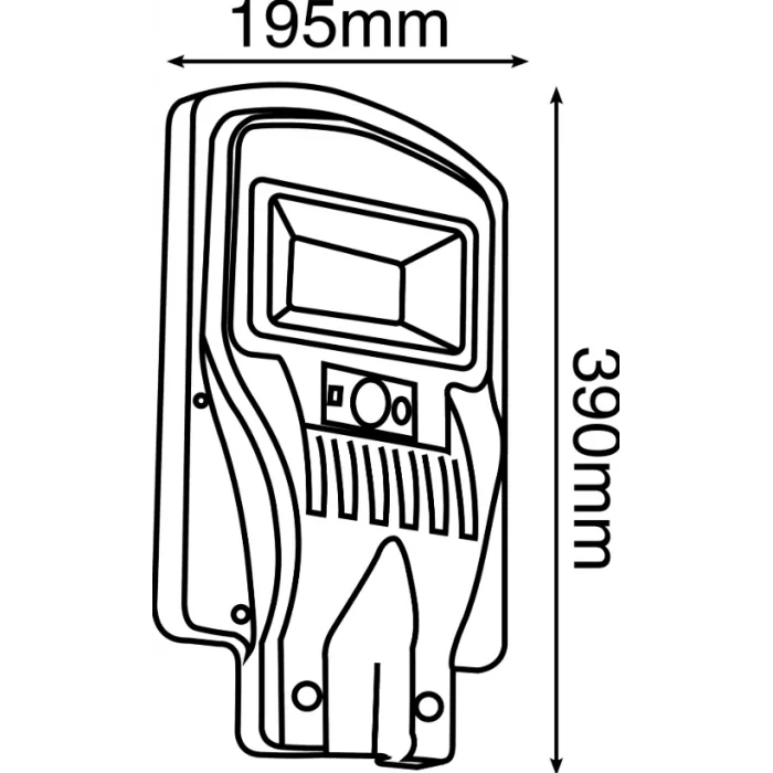 BUĞZ Eco Lounge NOAS YL73 0110 S 100W Solar Sokak Armatürü 6500K Beyaz Işık
