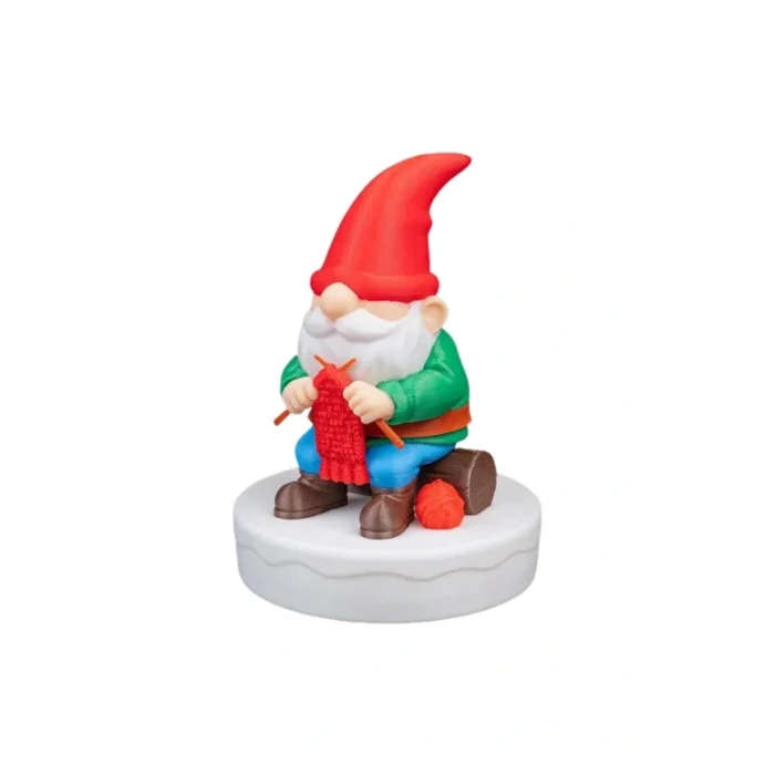 BUĞZ Eco Lounge Örgü Ören Noel Cücesi 8 cm – Minyatür Kış Masaüstü Dekoru