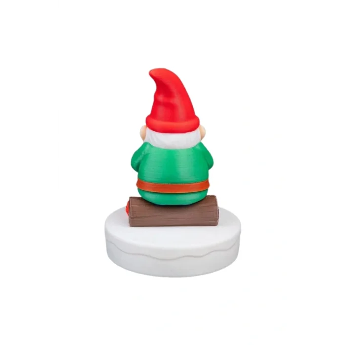 BUĞZ Eco Lounge Örgü Ören Noel Cücesi 8 cm – Minyatür Kış Masaüstü Dekoru