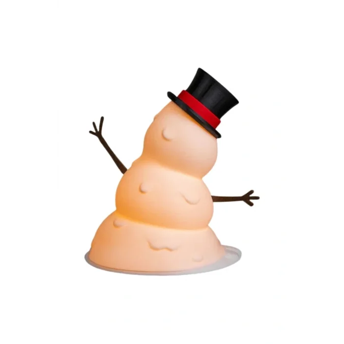 BUĞZ Eco Lounge Şapkalı Kardan Adam LED Stand 19 cm – Kış Temalı Dekoratif Lamba
