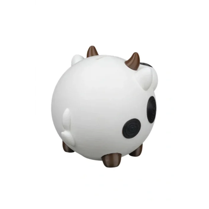 BUĞZ Eco Lounge Sevimli İnek Kumbara 13 cm – Dekoratif Para Kutusu 3D Baskı