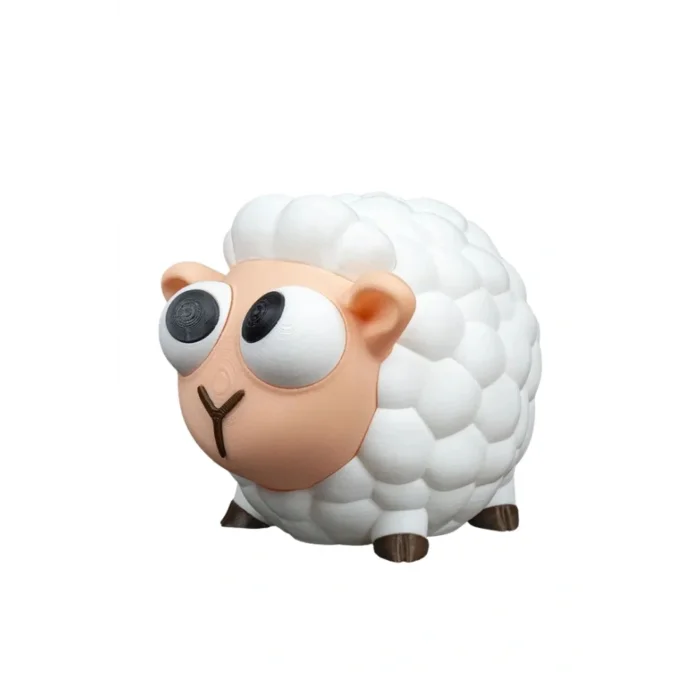 BUĞZ Eco Lounge Sevimli Koyun Kumbara 13 cm – Çocuk Odası Büyük Gözlü Dekor