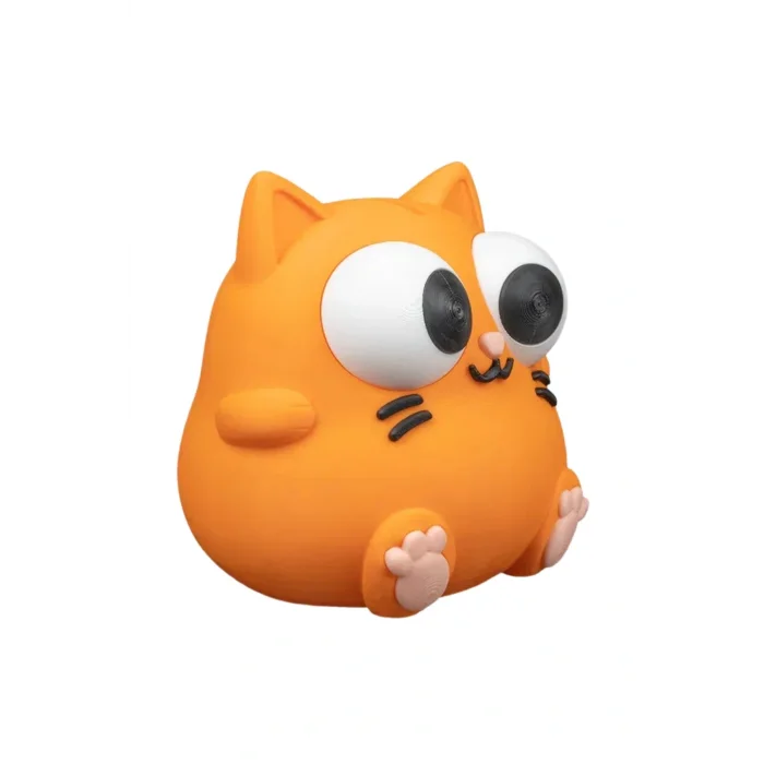 BUĞZ Eco Lounge Turuncu Kedi Kumbara 16 cm – Dekoratif Para Kutusu