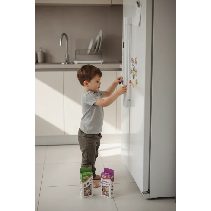 BUĞZ Eğitici 56 Parça Manyetik Mıknatıslı Hayvan ve Sebze Meyve Seti