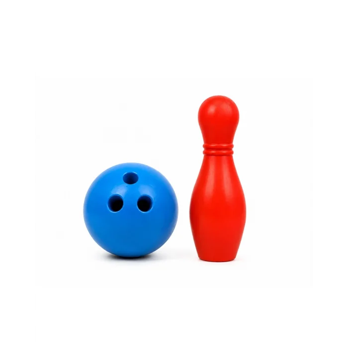 BUĞZ Eğlenceli Bowling Oyuncak Seti Çocuklar İçin Renkli Kuka ve Top