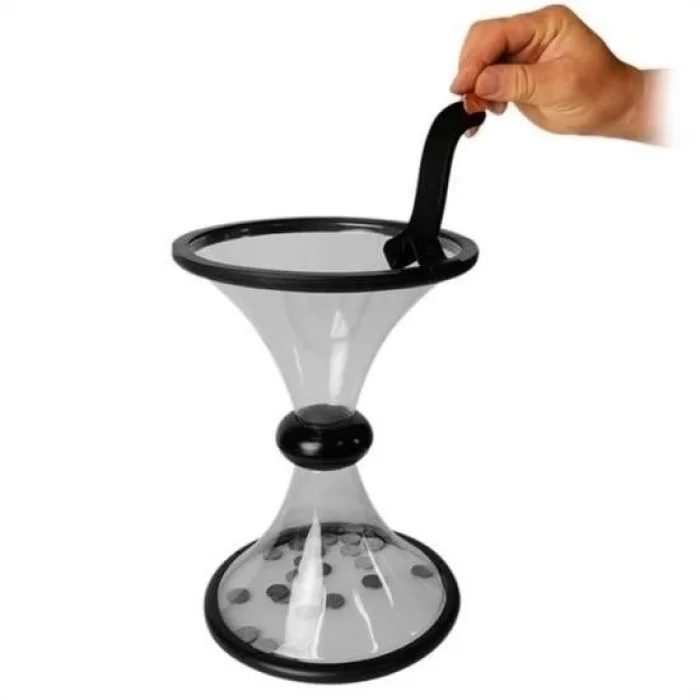  Eğlenceli Huni Şeklinde İlginç Şeffaf Para Biriktirme Kumbarası