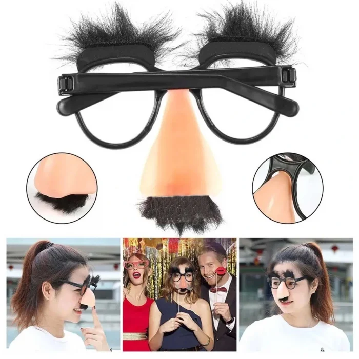 BUĞZ Eğlenceli Kılık Değiştirme Kaş Bıyık Mizah Gözlüğü 9x13 cm