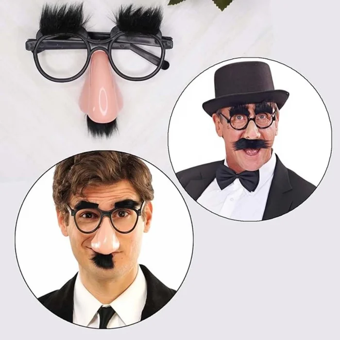 BUĞZ Eğlenceli Kılık Değiştirme Kaş Bıyık Mizah Gözlüğü 9x13 Cm