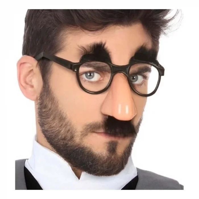  Eğlenceli Kılık Değiştirme Kaş Bıyık Mizah Gözlüğü 9x13 cm