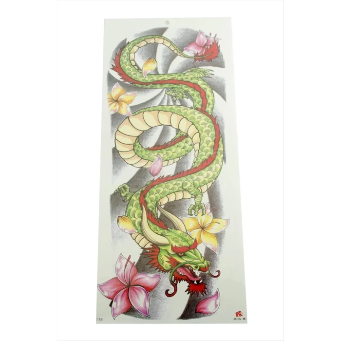  Ejderha Tattoo Kol Dövme Sticker