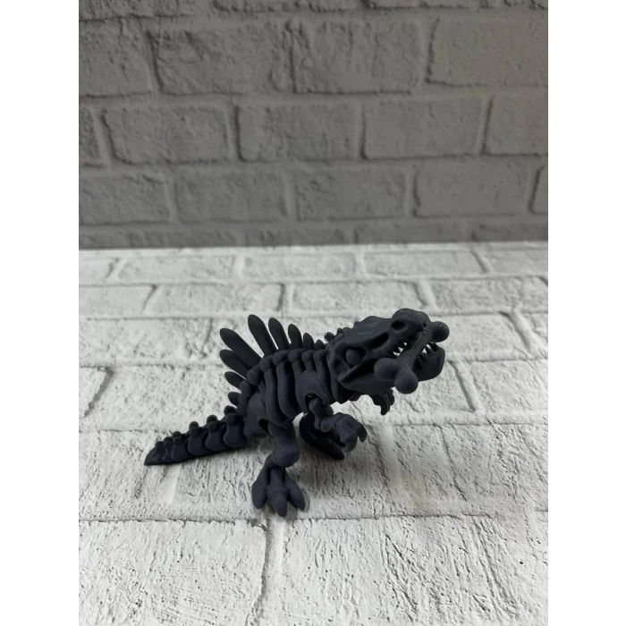 BUĞZ Eklemli Hareketli Dinazor Figürü Siyah – Dekoratif Masa Üstü Oyuncak - Lisinya