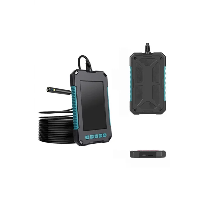 BUĞZ Ekranlı Çift Kameralı 10 Mt Hafıza Kart Destekli Sert Kablo Yılan Endoskop Kamera 5.5 Mm 4.3 Inc