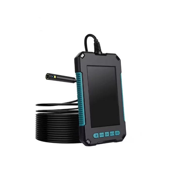 BUĞZ Ekranlı Çift Kameralı 10 Mt Hafıza Kart Destekli Sert Kablo Yılan Endoskop Kamera 5.5 Mm 4.3 Inc - Lisinya