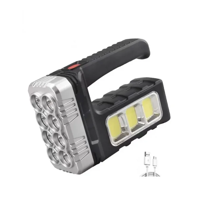 BUĞZ El Feneri Solar Panelli Ledli Powerbank Cob Fener