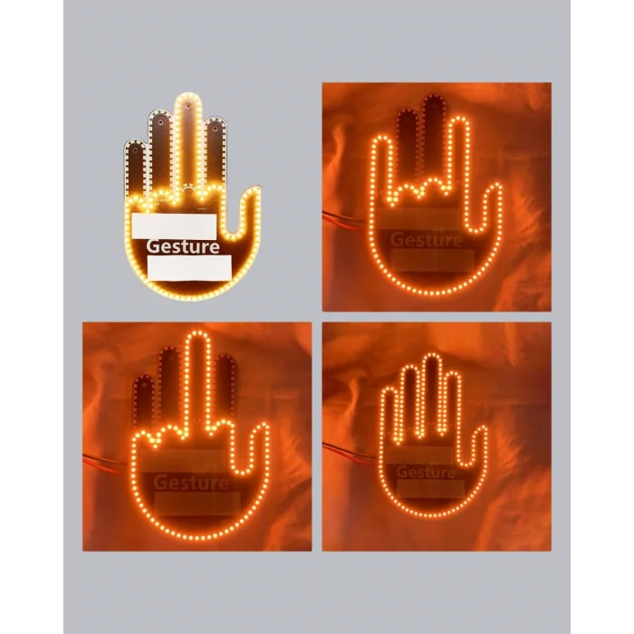 BUĞZ El Hareketiyle Kontrol Edilen 176 LED Amber Güvenlik Lambası