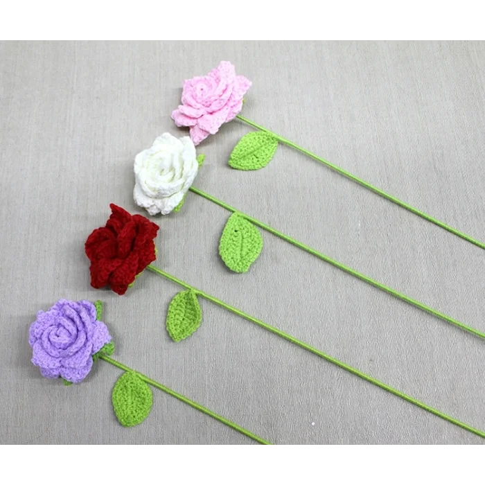 BUĞZ El Örgüsü Tekli Gül