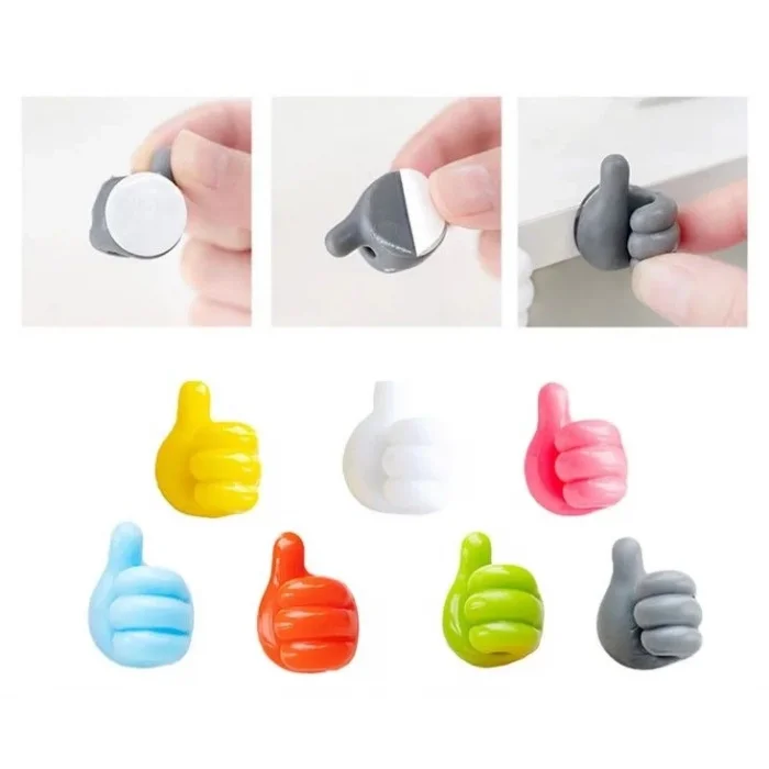 BUĞZ El Şeklinde Kauçuk Çok Amaçlı Kablo Tutacak 10 Adet