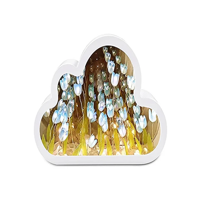  El Yapımı Lale Denizi Bulut Gece Lambası Büyük Boy