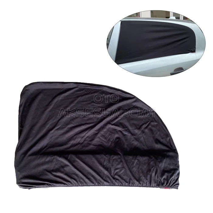 BUĞZ Elastik Oto Yan Cam Bebek Güneşlik Araba Perdesi Hatchback Uyumlu 1 Adet