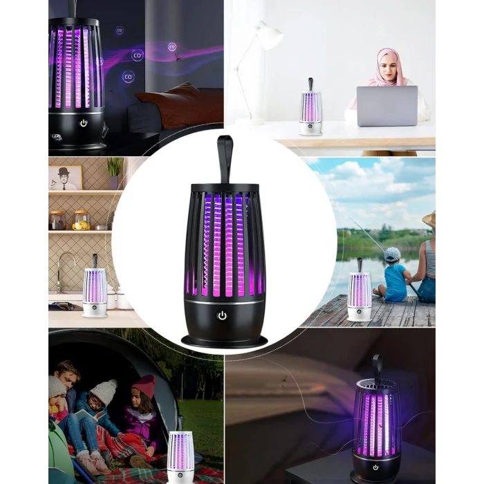 BUĞZ Elektrikli Böcek Öldürücü UV Işıklı Gece Lambası Sessiz Çalışan Geniş Alan Etkili - BUĞZ