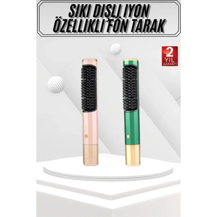 BUĞZ Elektrikli Fön Tarak Düzleştirici Elektriklenme Karşıtı - BUĞZ