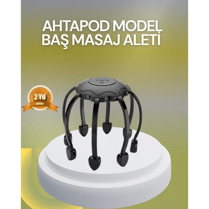 BUĞZ Elektrikli Kafa Masaj Aleti Çok Noktalı 360 Derece Kapsama