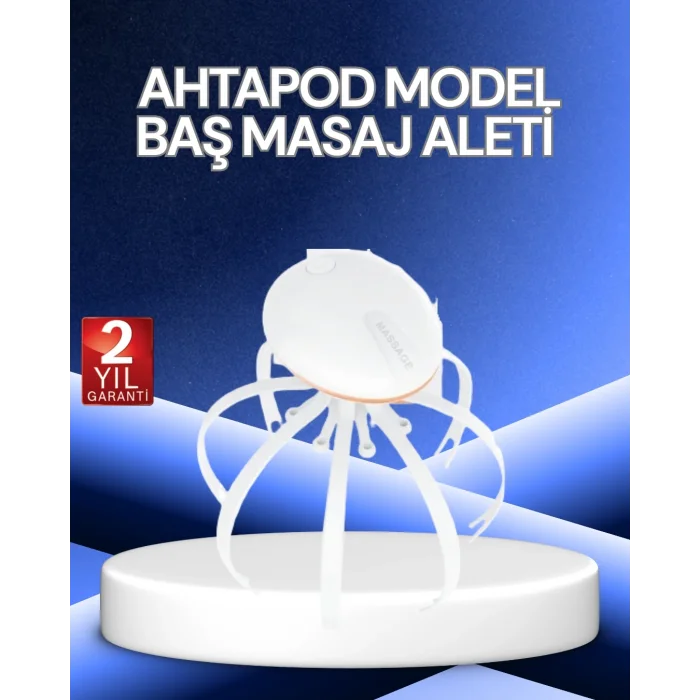 BUĞZ Elektrikli Kafa Masaj Cihazı 3 Modlu USB-C Şarjlı Rahatlatıcı Masaj Aleti