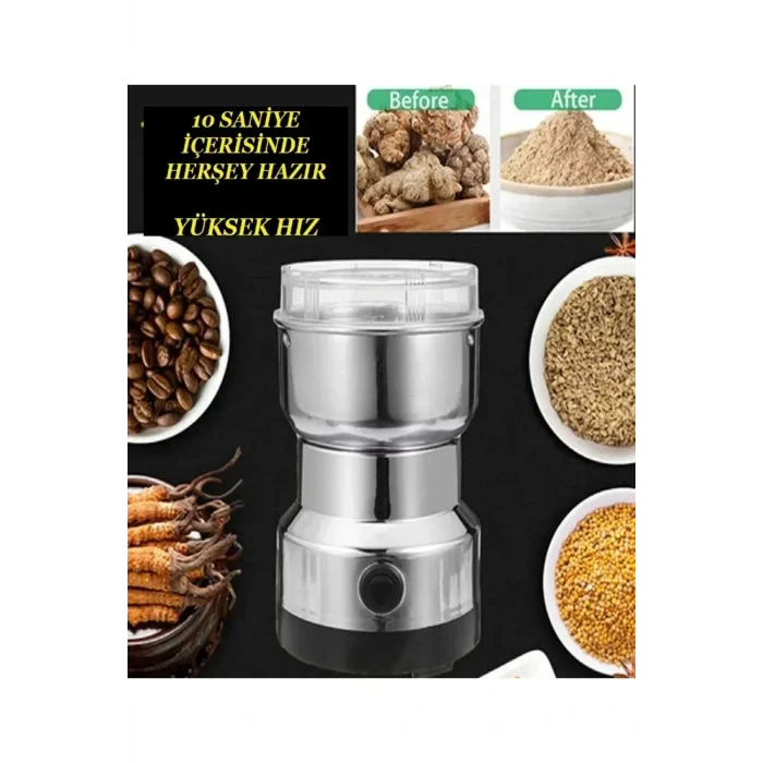 BUĞZ Elektrikli Kahve Ve Baharat Öğütücü Çelik Öğütücü Değirmen Ev Tipi