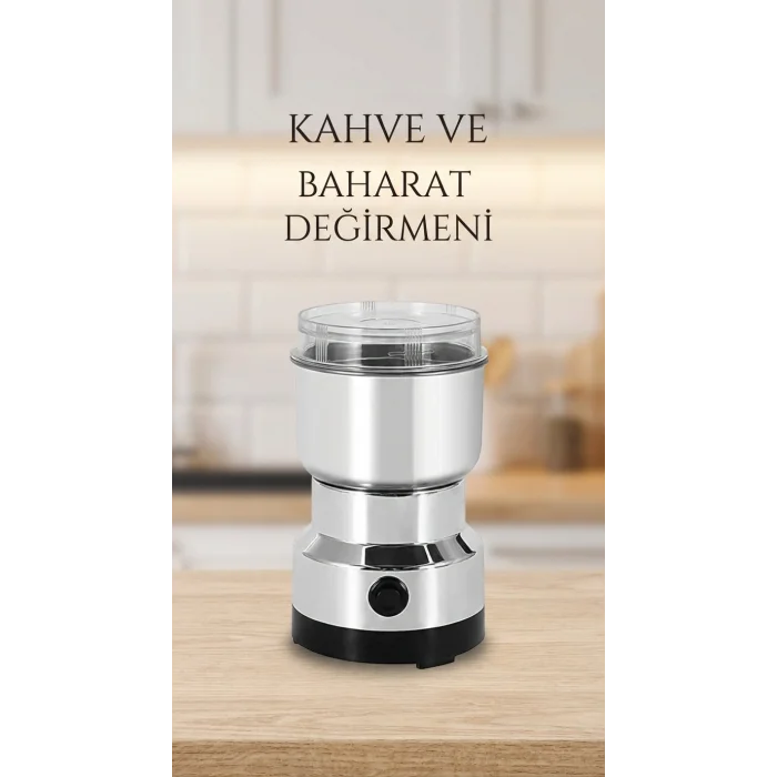 BUĞZ Elektrikli Kahve ve Baharat Öğütücü, Kompakt Tasarım, Mutfak Kullanımı
