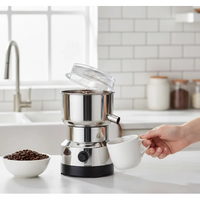 BUĞZ Elektrikli Kahve ve Baharat Öğütücü, Kompakt Tasarım, Mutfak Kullanımı
