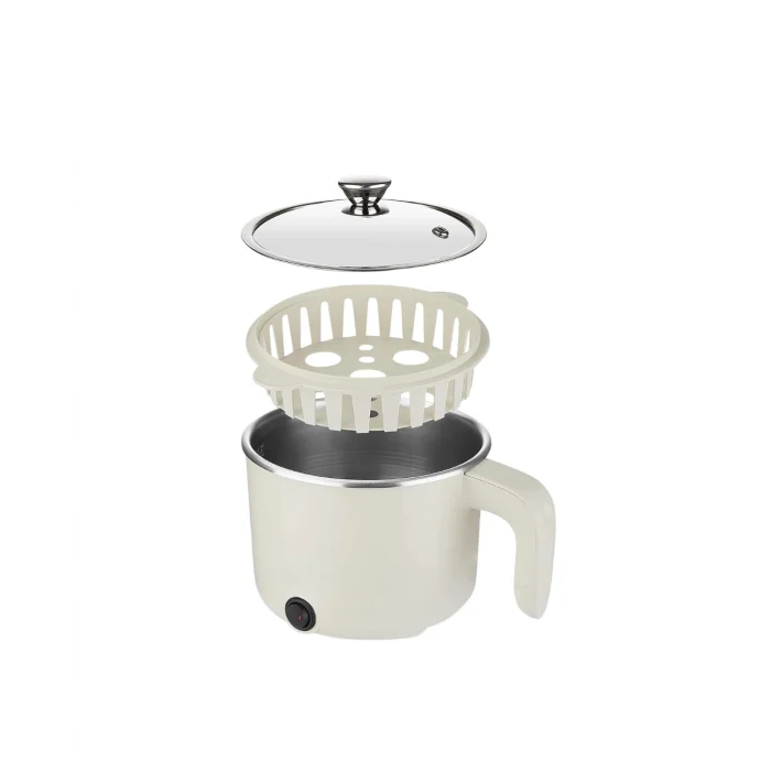 BUĞZ Elektrikli Mini Tencere 1 Litre Çorba Pilav Makarna Pişirici Çok Fonksiyonlu