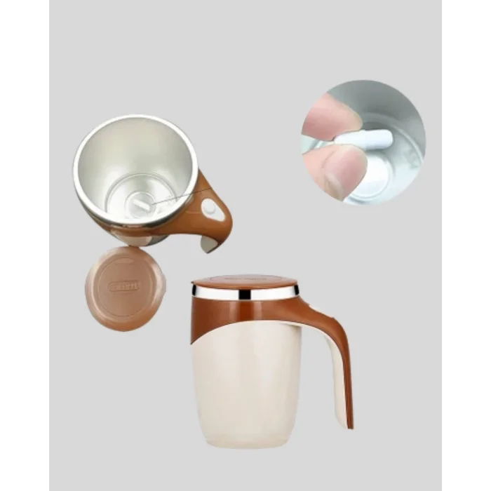 BUĞZ Elektrikli Otomatik Karıştırıcı Kupa – 304 Paslanmaz, USB Şarjlı, Taşınabilir