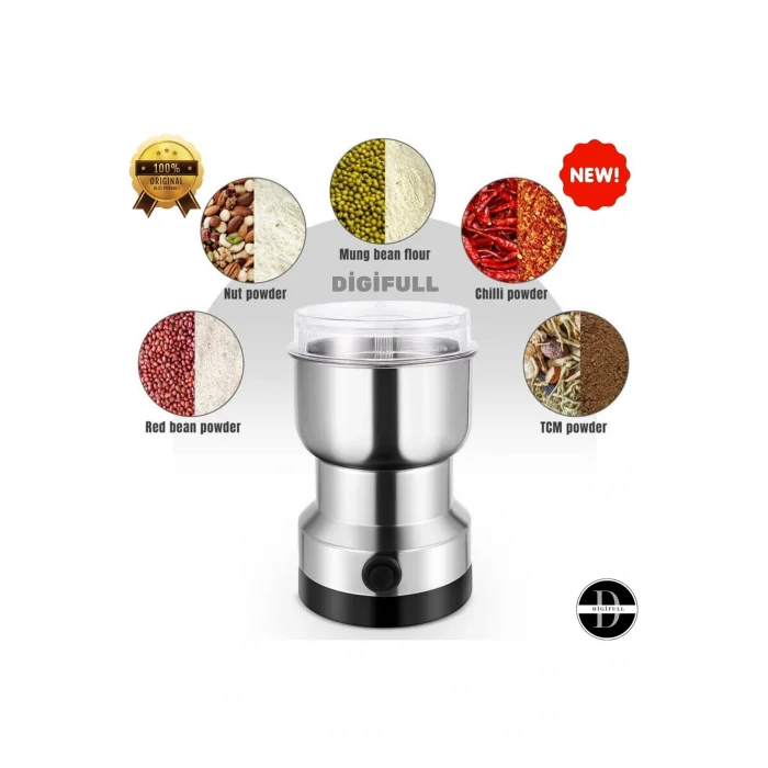 BUĞZ Elektrikli Paslanmaz Çelik Kahve Baharat Pirinç Öğütücü 150w