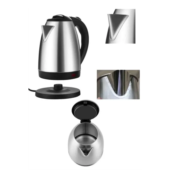 BUĞZ Elektrikli Paslanmaz Çelik Su Isıtcı Çelik Kettle 1.8 Lt. Uzun Ömürlü