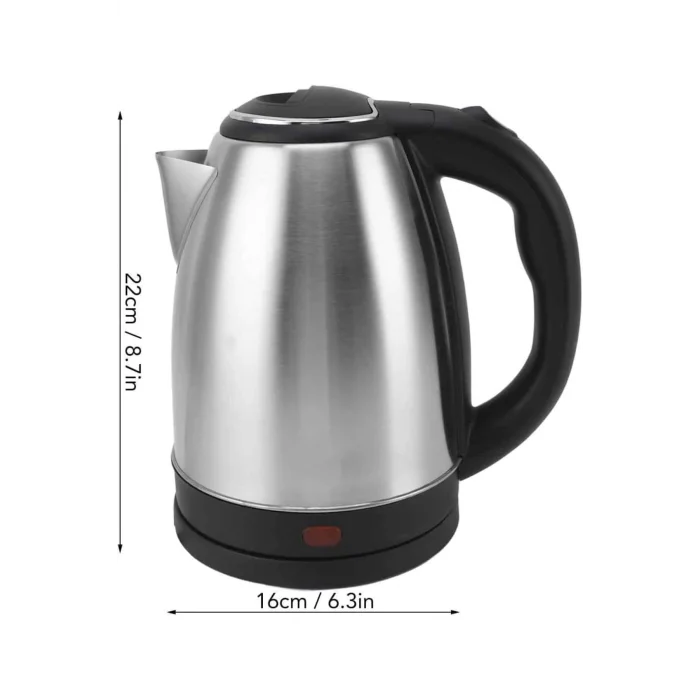 BUĞZ Elektrikli Paslanmaz Çelik Su Isıtcı Çelik Kettle 1.8 Lt. Uzun Ömürlü