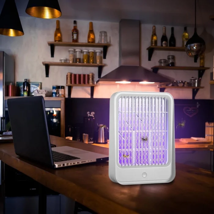 BUĞZ Elektrikli Sinek Kovucu Usb Şarjlı Sessiz Ve Etkili Led Işıklı Kapan