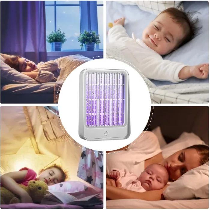 BUĞZ Elektrikli Sinek Kovucu Usb Şarjlı Sessiz Ve Etkili Led Işıklı Kapan