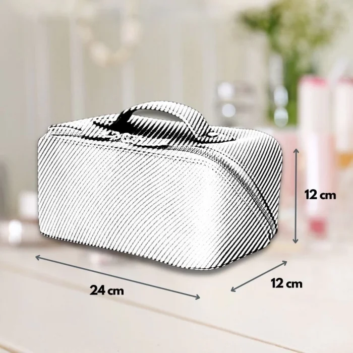  Ella Kadın Seyahat Kozmetik Bakım Makyaj Çantası Organizer Kobalt Mavi