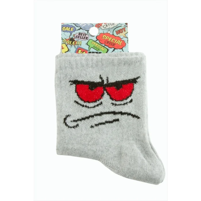 BUĞZ Emoji Kolej Çorap 8*28